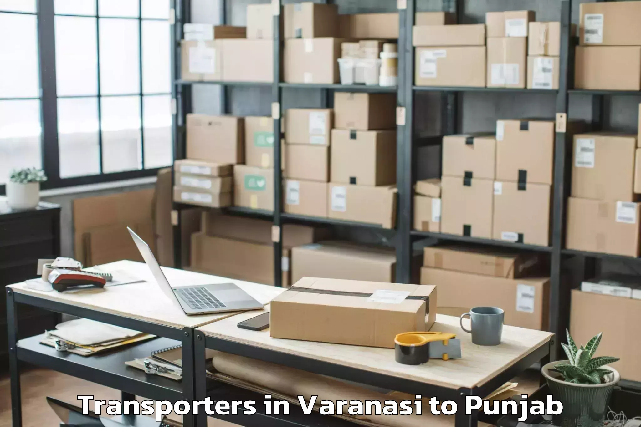 Book Varanasi to Dasuya Transporters Online